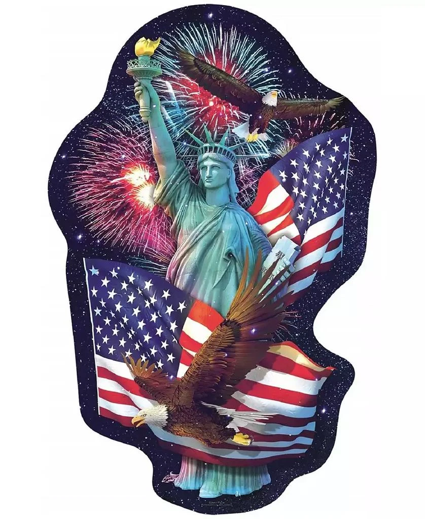 SunsOut Freedom
s Light 1000 piece Jigsaw Puzzle for Adults Special Shape Fourth of July 3