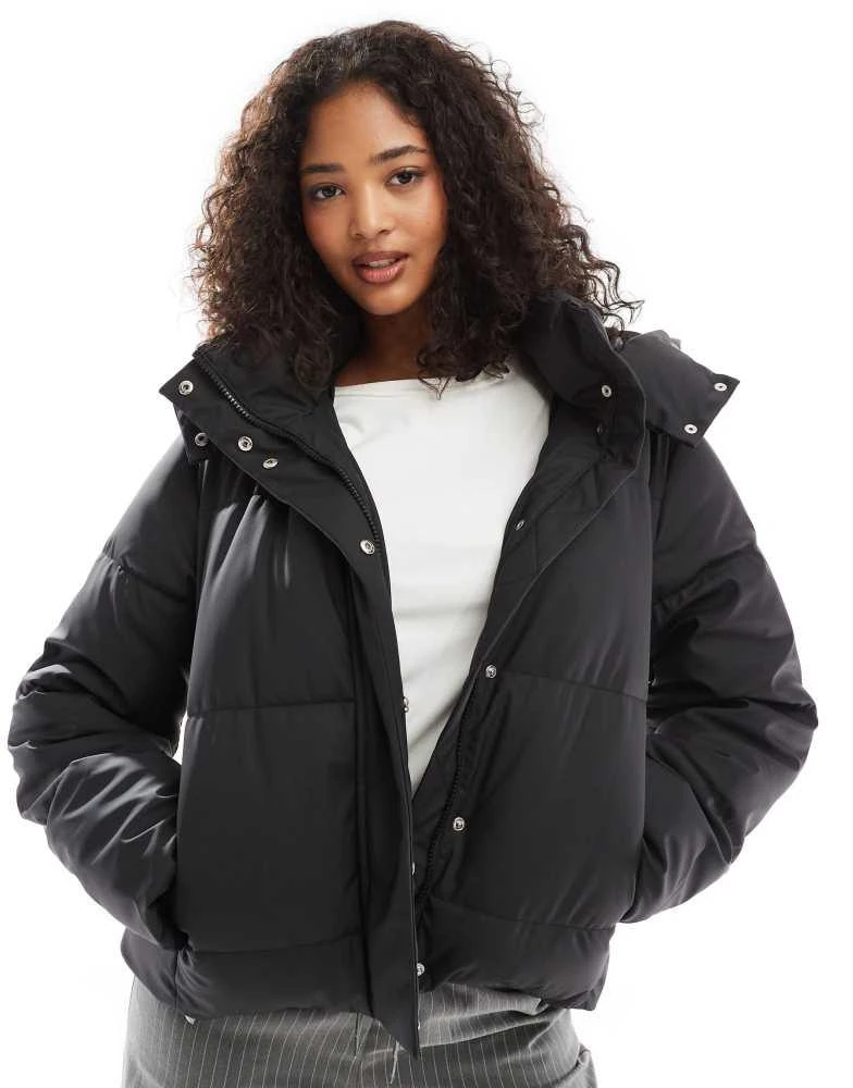 VERO MODA Vero Moda short coated padded jacket in black 1