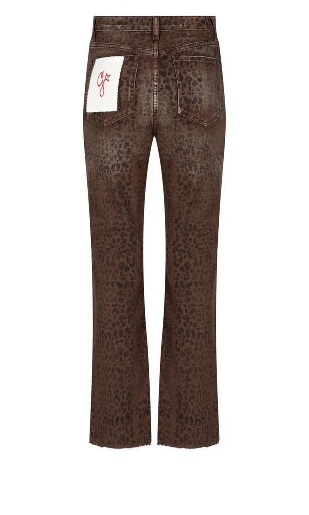 Golden Goose Golden Goose Deluxe Brand Leopard Printed Flared Jeans 3
