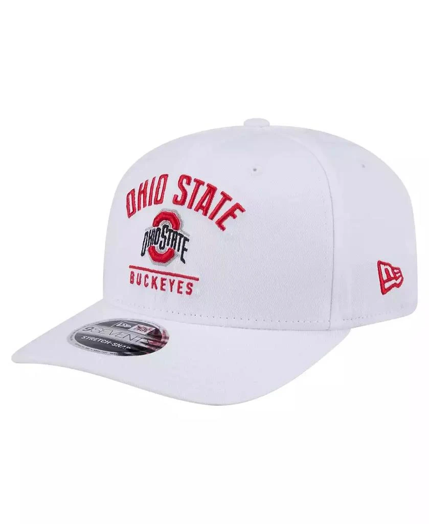 New Era Men's White Ohio State Buckeyes 9SEVENTY Team Stretch-Snap Adjustable Hat 1