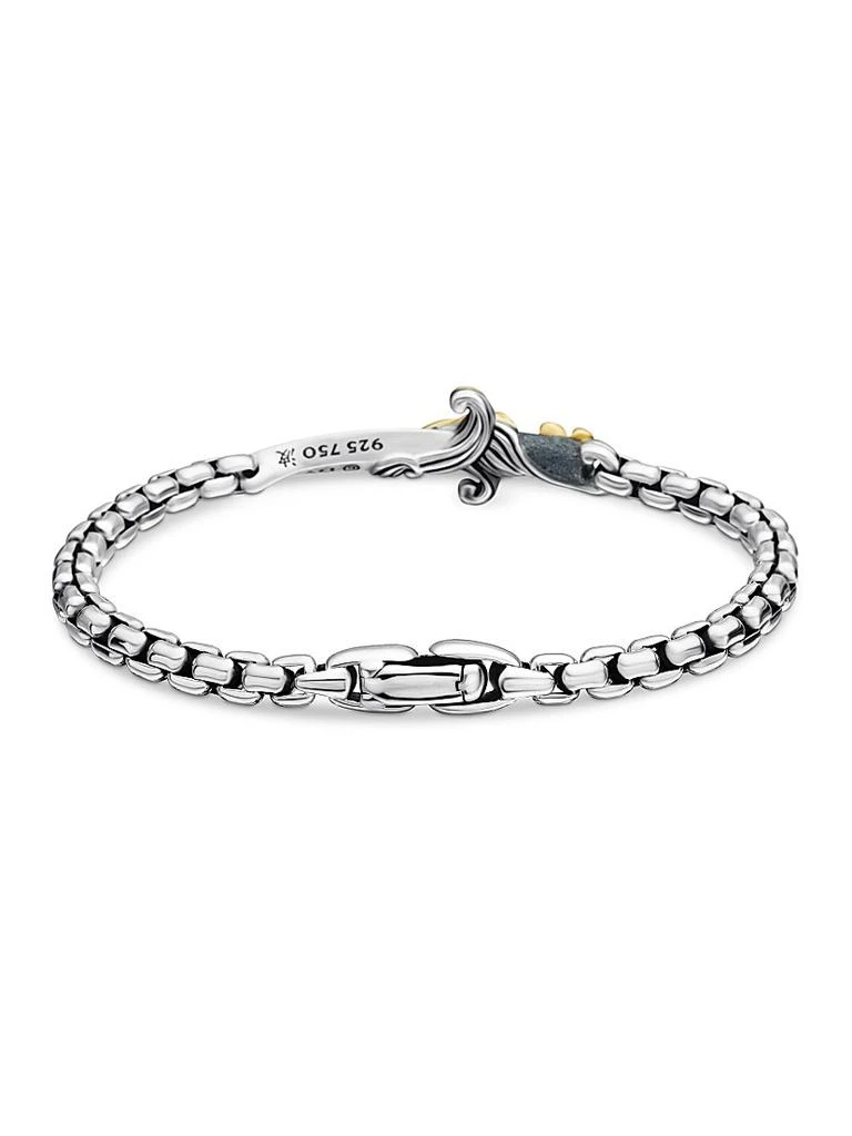 David Yurman Waves Dagger Bracelet with 18K Yellow Gold and Sterling Silver 5