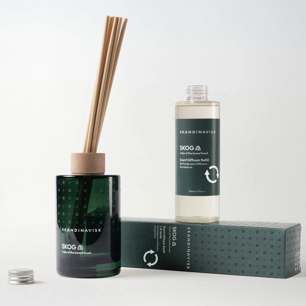 SKANDINAVISK Clear Glass Reed Diffuser - Skog - 200ml 4