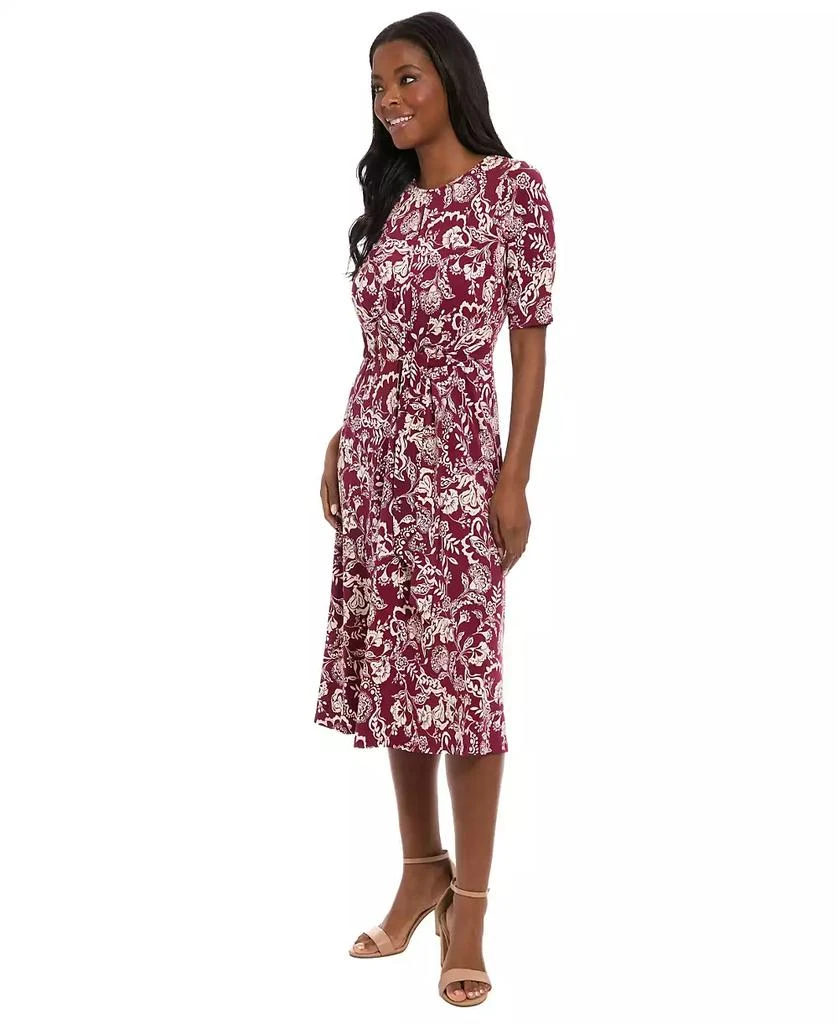 London Times Petites Jersey Printed Midi Dress 3