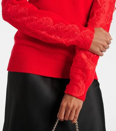 Stella McCartney Lace-trimmed wool sweater 6