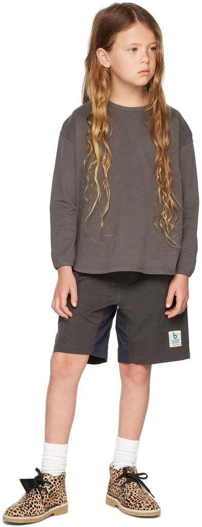Kodomo BEAMS Kids Gray Cotton Long Sleeve T-Shirt 4