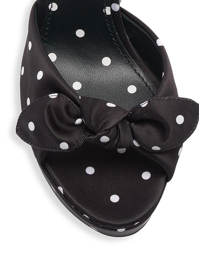 Dolce & Gabbana Kira 135MM Polka Dot Platform Sandals 4