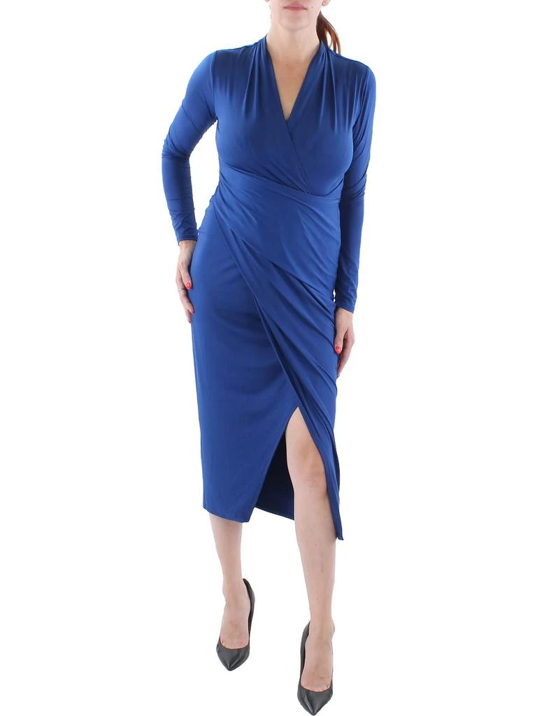 RACHEL Rachel Roy Womens Faux Wrap Midi Wrap Dress 3