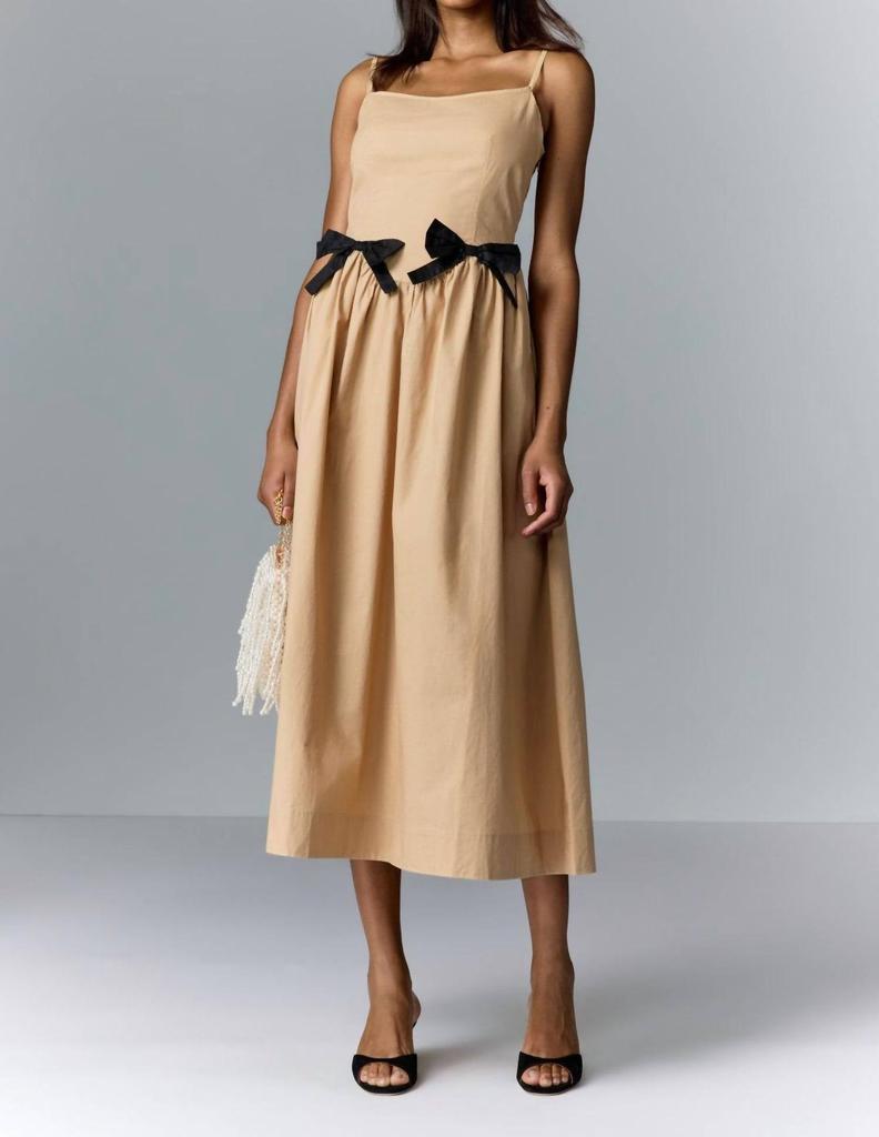 Moon River Moon River - Bow Midi Dress