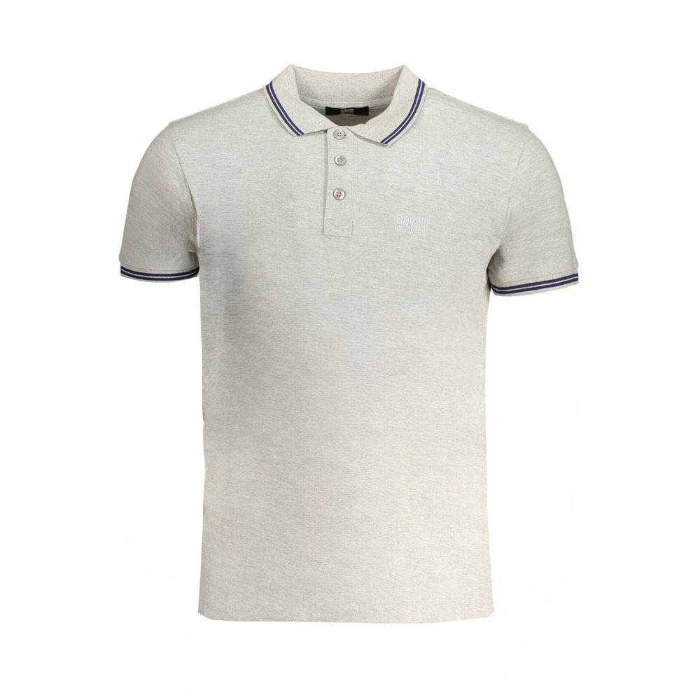 cavalli CLASS Cavalli Class Brown Cotton Men Polo Shirt