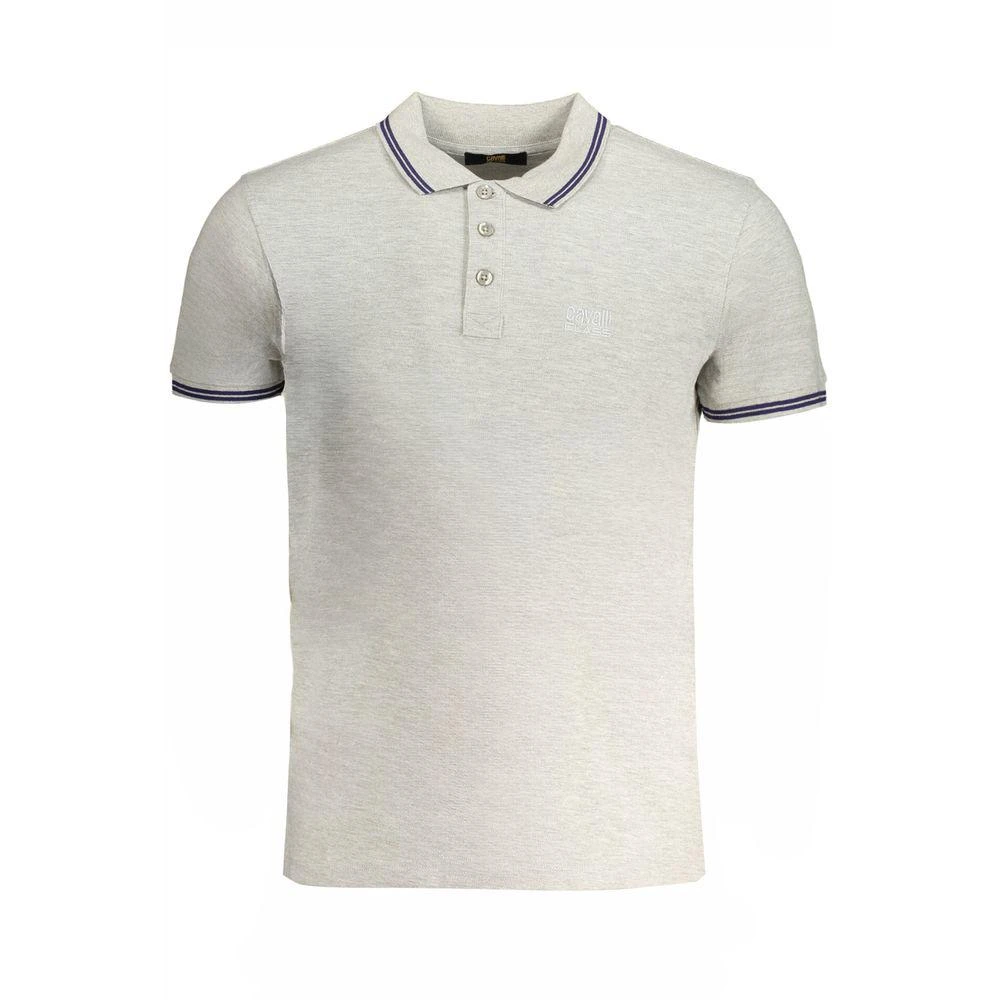 cavalli CLASS Cavalli Class Brown Cotton Men Polo Shirt 1