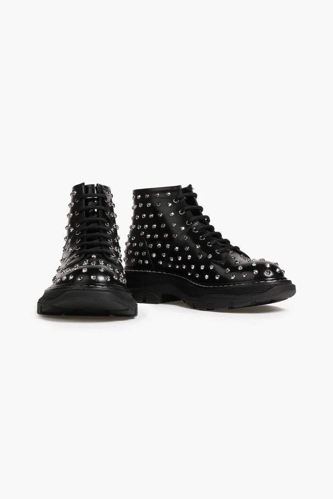 ALEXANDER MCQUEEN Studded leather combat boots 3