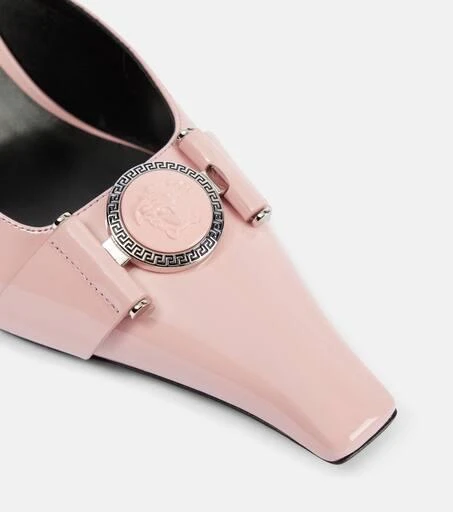Versace Medusa patent leather mules 6