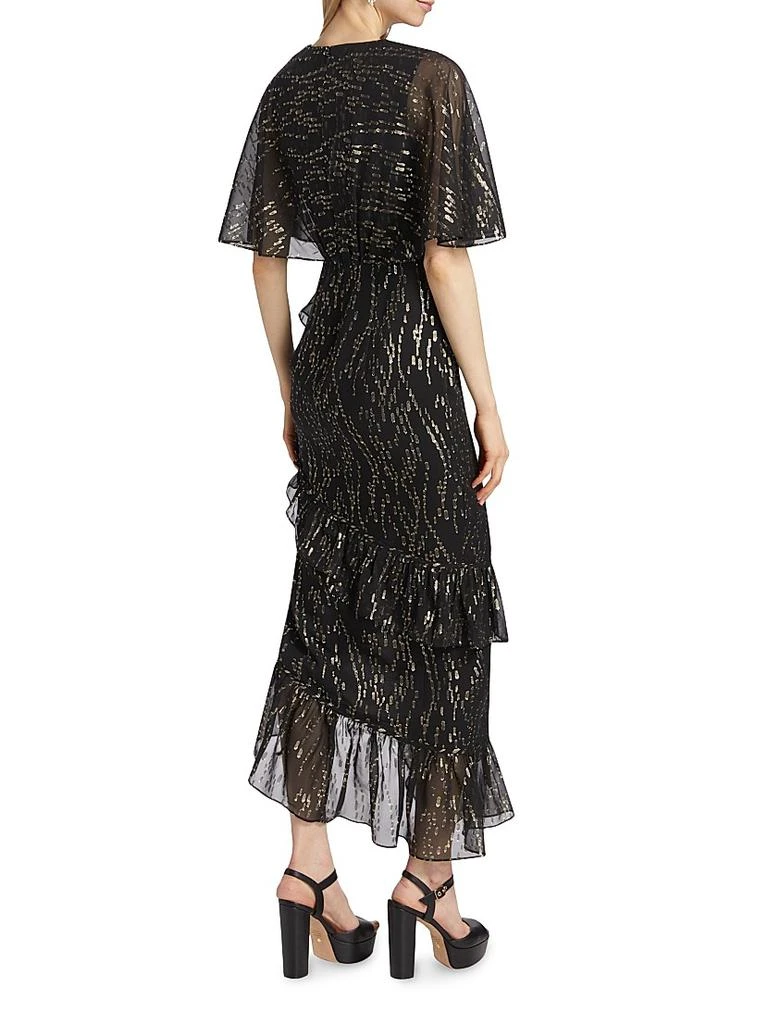 Rose Metallic Jacquard Midi Wrap Dress  On Sale Now with Up to 51% Off |  Discover Exclusive Deals & Savings at BeyondStyle  Authentic Saloni wrap|women's  apparel|women's|short sleeve|bodycon|contemporary|print|dresses|Women's|midi-length|v-neck  with ...