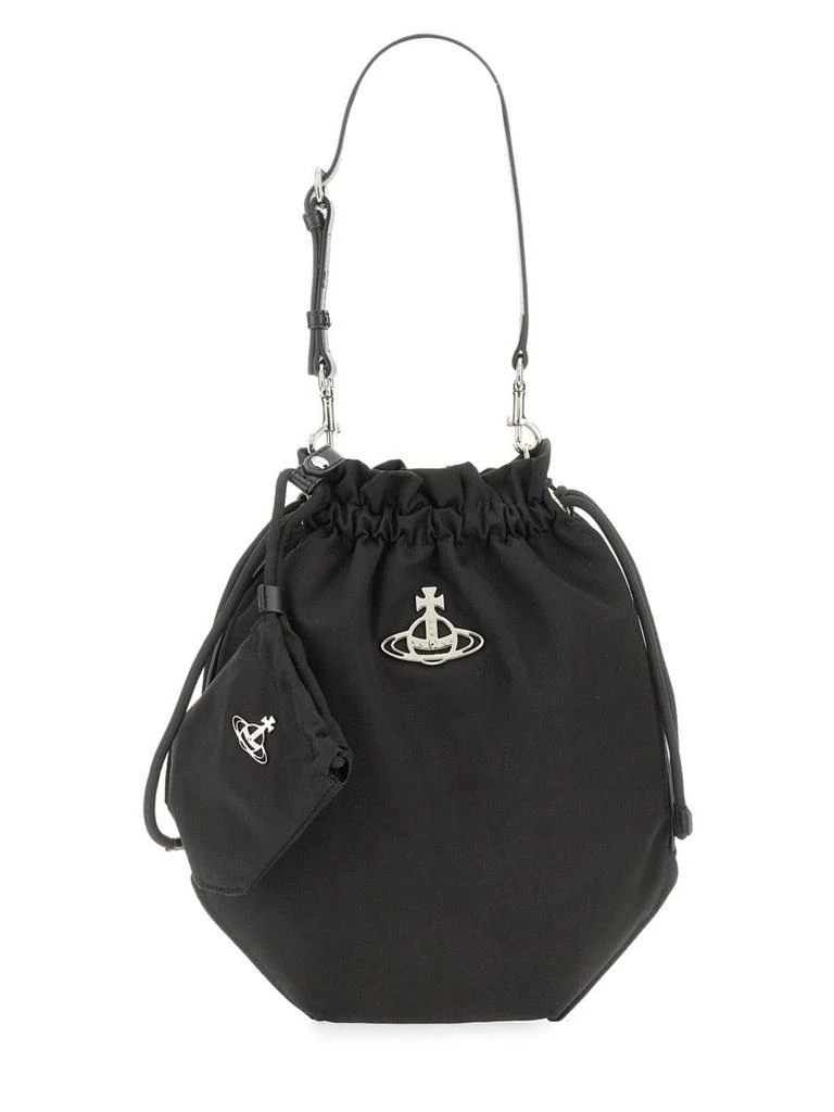 VIVIENNE WESTWOOD VIVIENNE WESTWOOD RE-NYLON DRAWSTRING CLUTCH SET 5