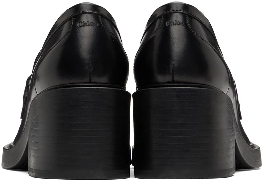 Chloé Black Marcie Heeled Loafers 2