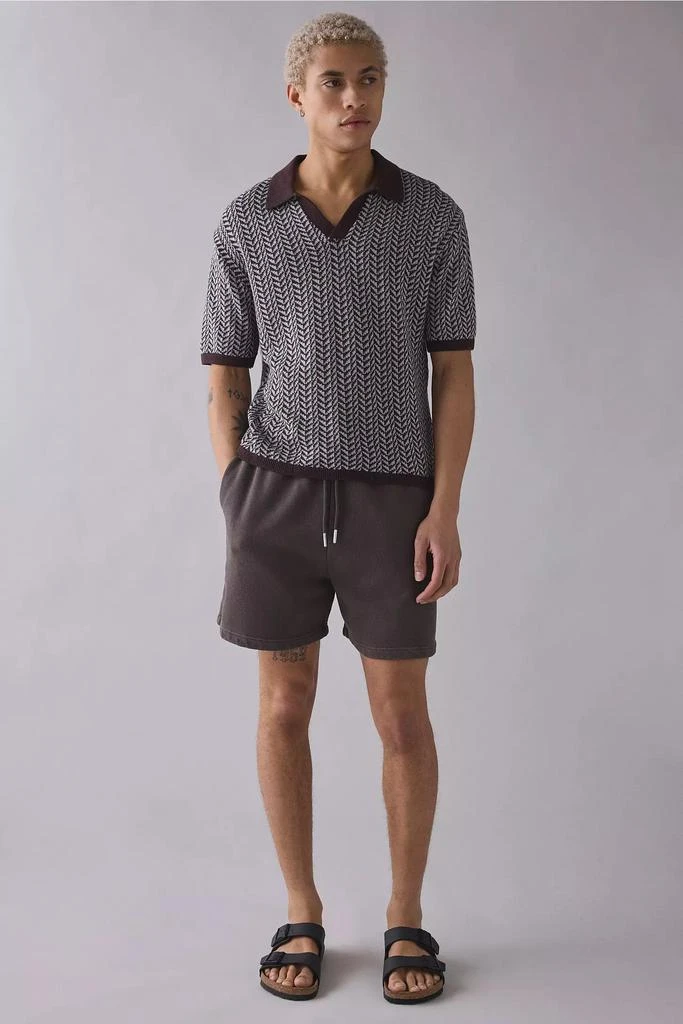 Urban Outfitters UO Skylor Herringbone Short Sleeve Sweater 4