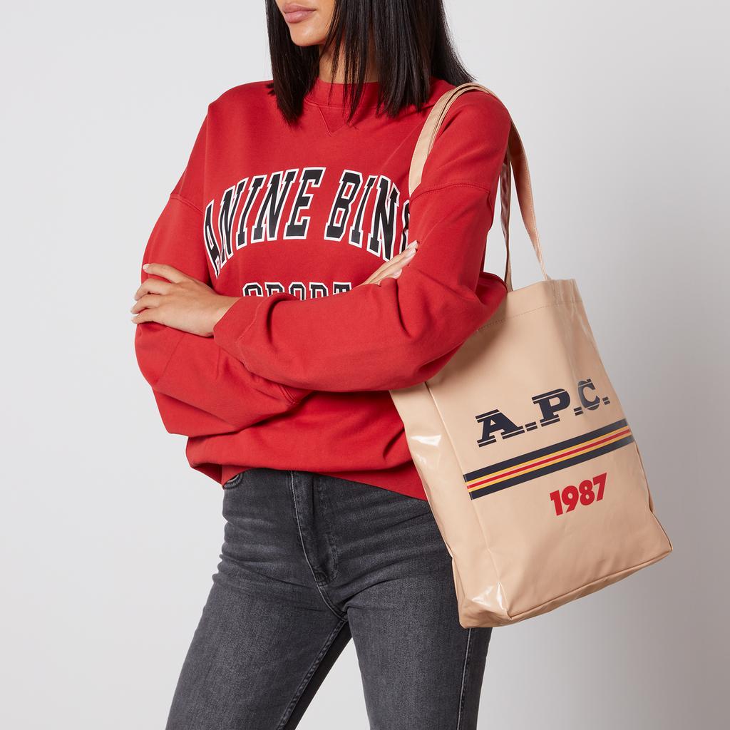 A.P.C. Lou Logo Coated-Canvas Tote Bag
