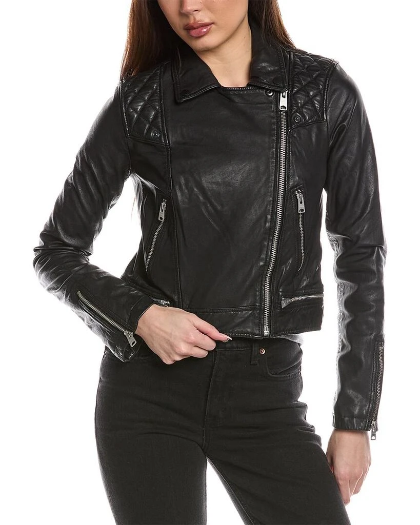 ALL SAINTS AllSaints Conroy Leather Biker Jacket 1