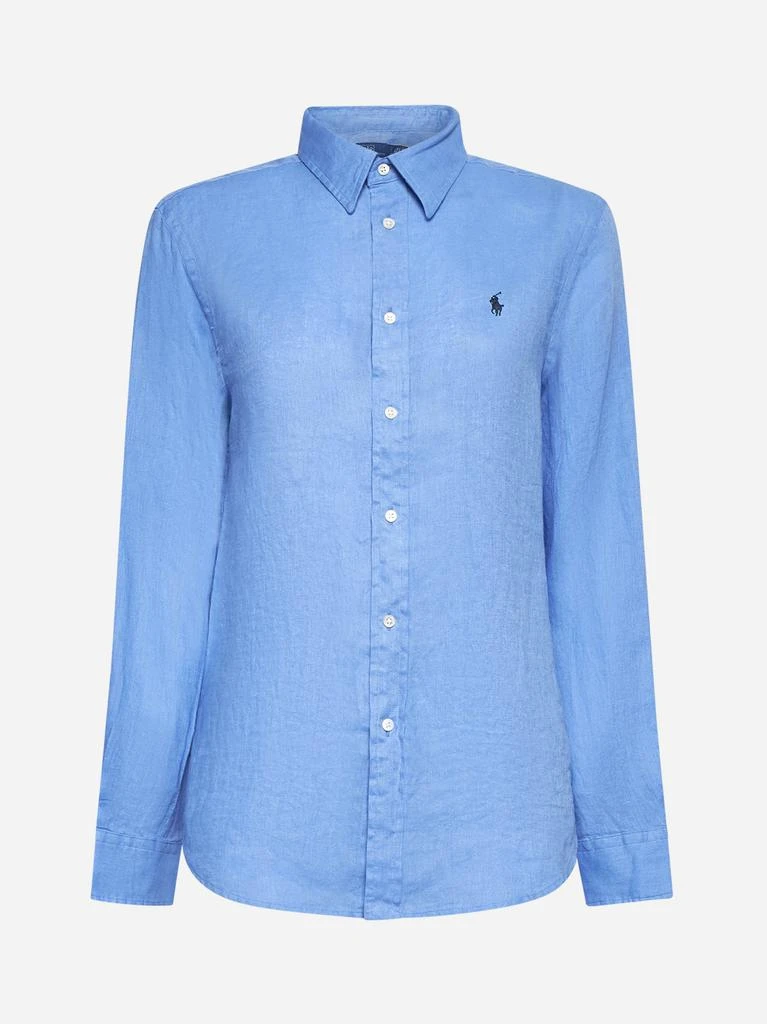 Ralph Lauren Light blue linen classic-fit shirt 1