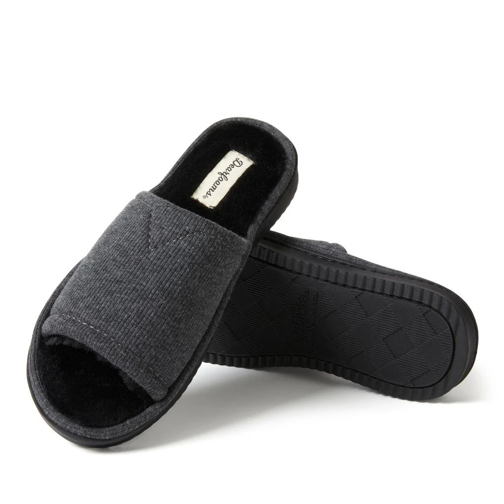 Dear Foams Womens Demi Rib Knit Slide 2