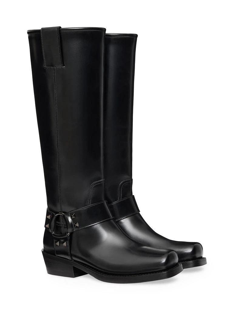 Valentino Biker Rockstud 40MM Leather Boots 2