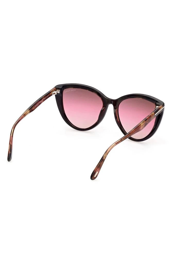 Tom Ford Isabella-02 56mm Gradient Cat Eye Sunglasses 4