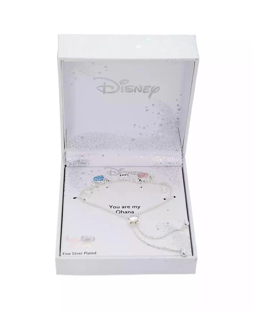 Disney Cubic Zirconia Stitch Angel Love Bolo Bracelet 2