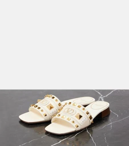 Valentino Plaster Caster studded leather slides 4