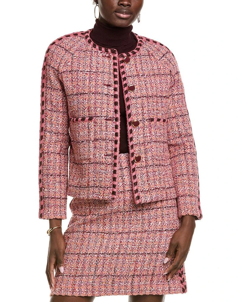 St. John Tweed Wool-Blend Jacket 1