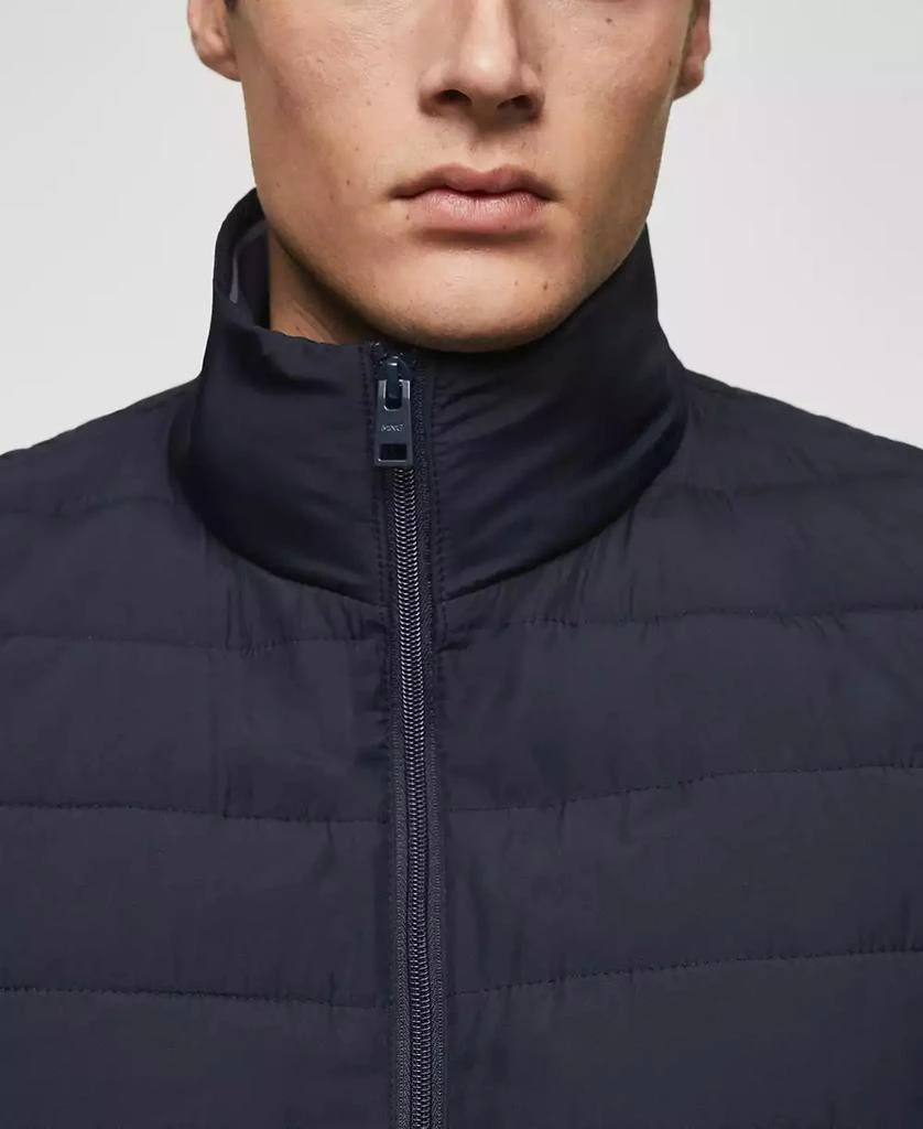 Mango Men's Ultralight Water-Repellent Quilted Vest 5