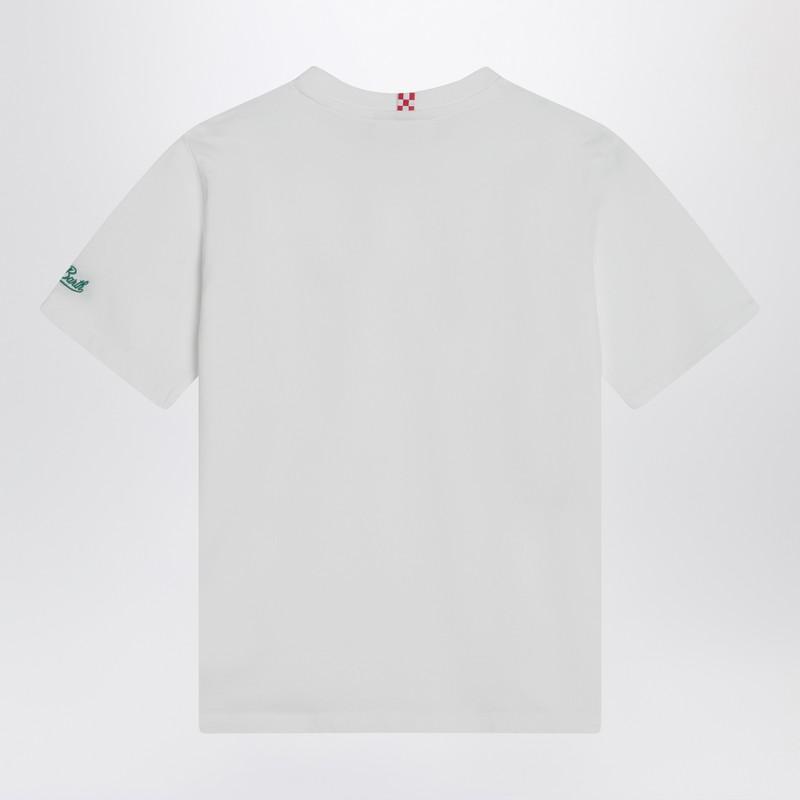 Mc2 Saint Barth White T-shirt with Snoopy tennis print