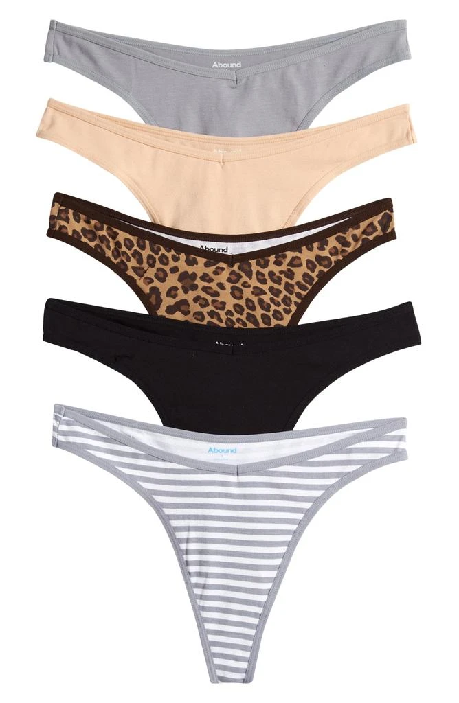 Abound Quinn Assorted 5-Pack Thongs 3