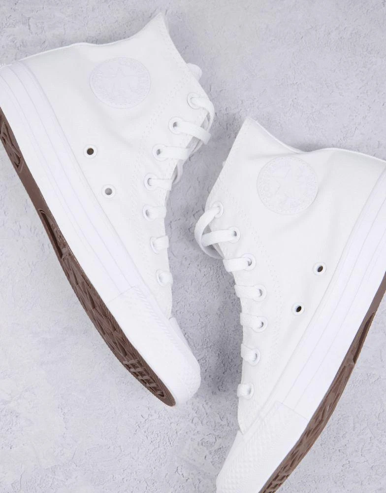 Converse Converse Chuck Taylor All Star Hi trainers in white mono 4