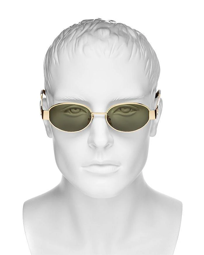 Celine Triomphe Metal Round Sunglasses, 54mm 4
