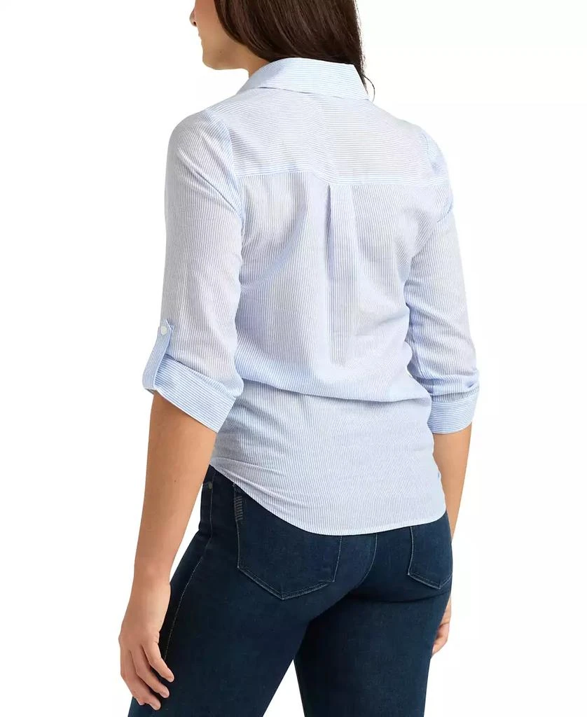 BCX Juniors
 Striped Collared Button-Up Shirt 4