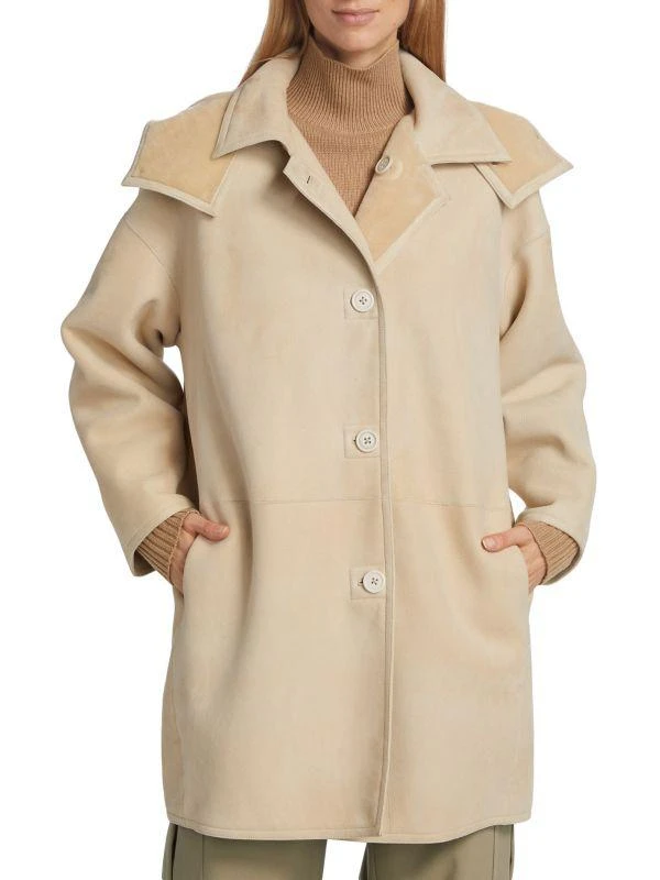 Theory Shearling Reversible Oversized Coat 1
