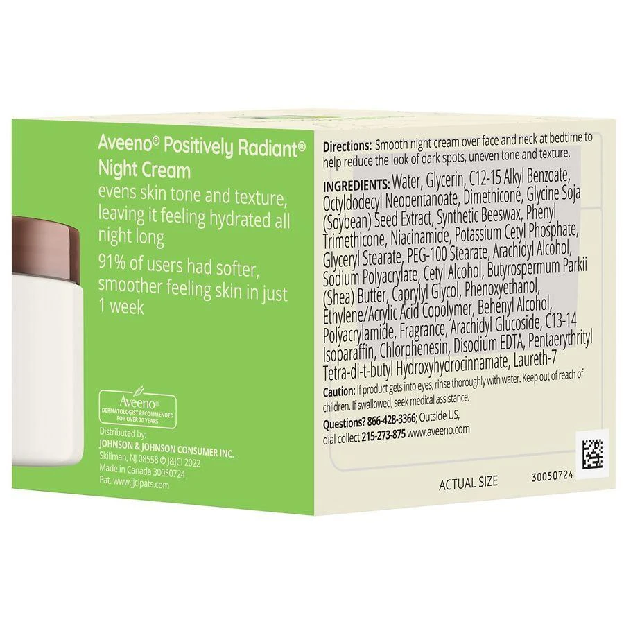 Aveeno Positively Radiant Moisturizing Face & Neck Night Cream 4