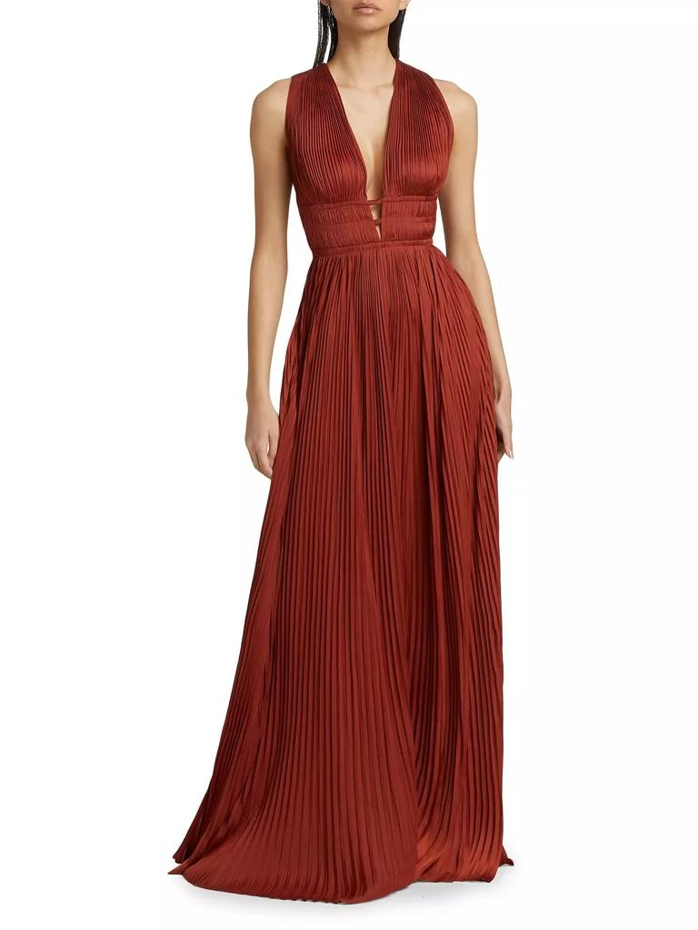 Ulla Johnson Veda Satin Plissé Gown 3