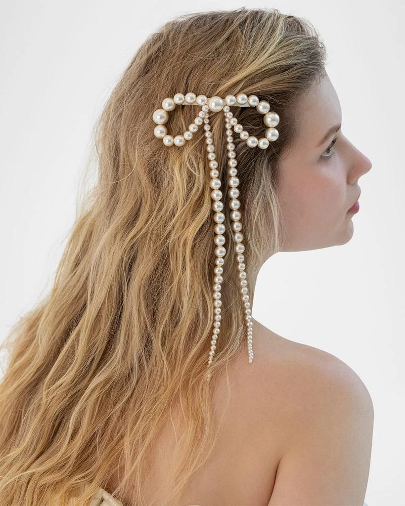 Presley Beaded Bow Barrette – On Sale Now with Up to 31% Off  display picture 3