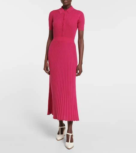 Gabriela Hearst Amor cashmere and silk midi dress 2