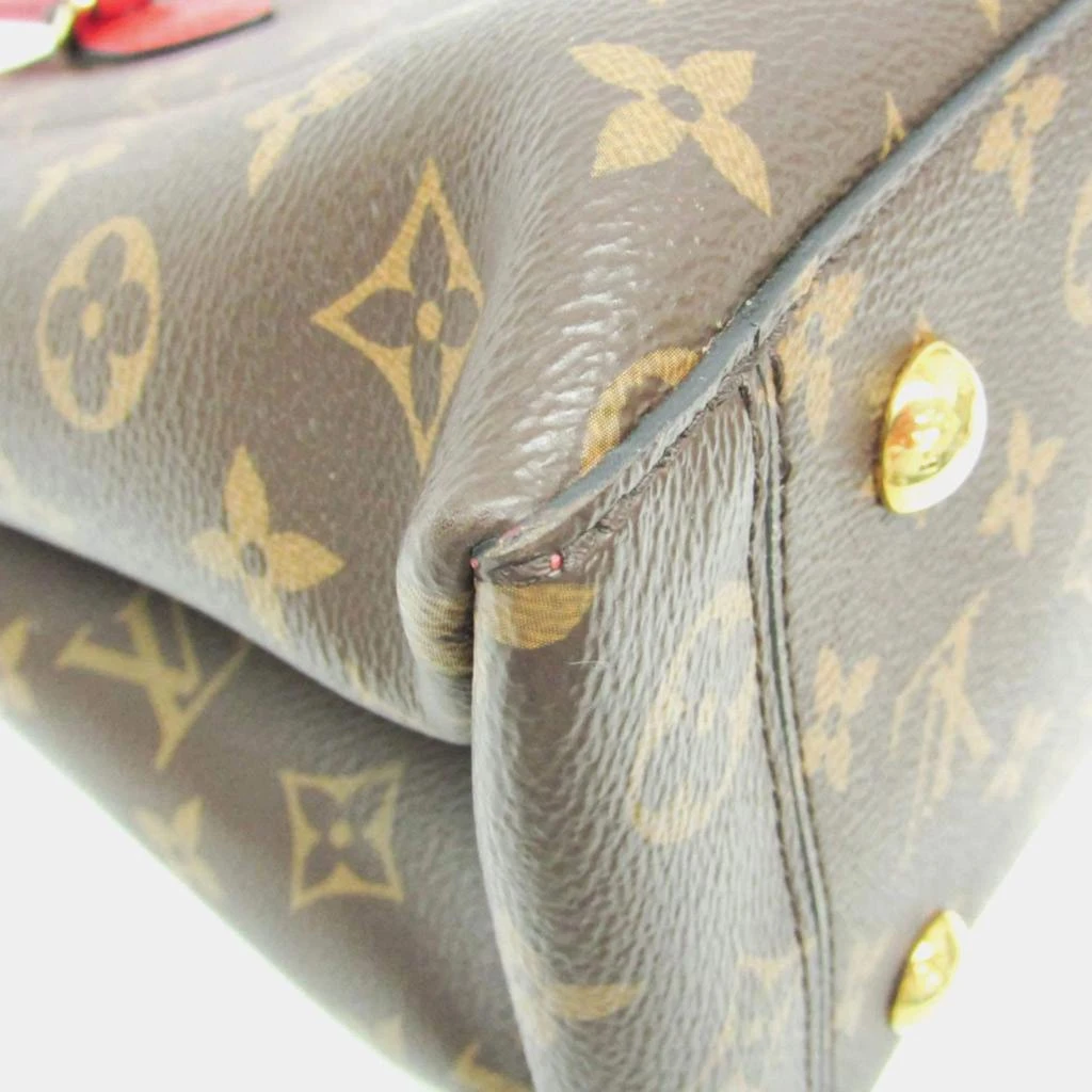 Louis Vuitton Louis Vuitton Brown/Red Monogram Canvas Flower Tote Bag 13