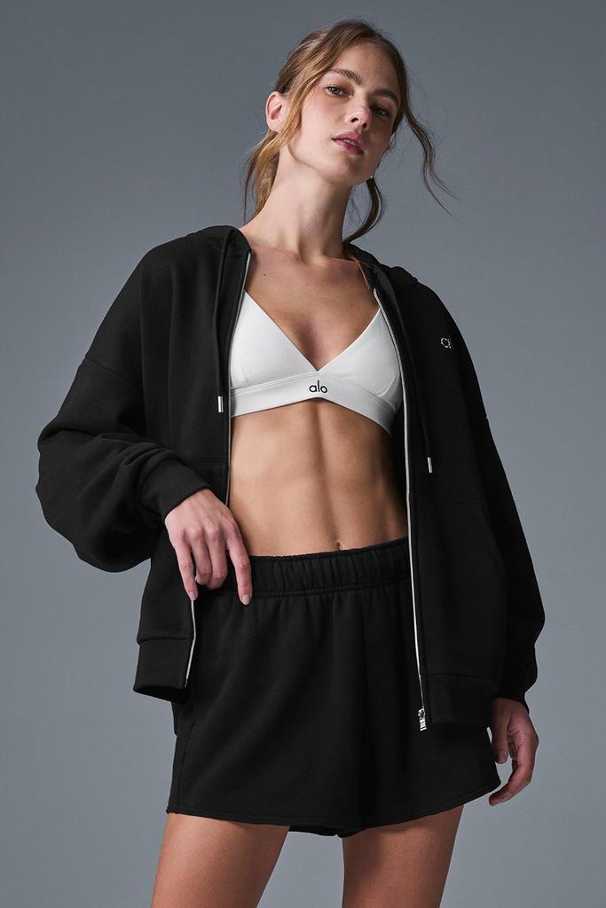 Alo Accolade Full Zip Hoodie - Black - Hoodies - Free Shipping