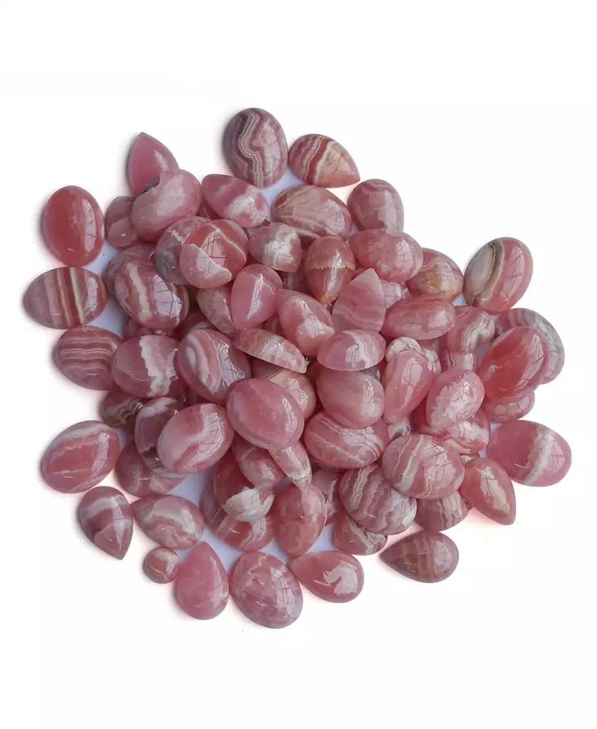 American West Jewelry Sterling Silver Rhodochrosite Cactus Flower Marquise Feather Necklace, 20 Inches 5