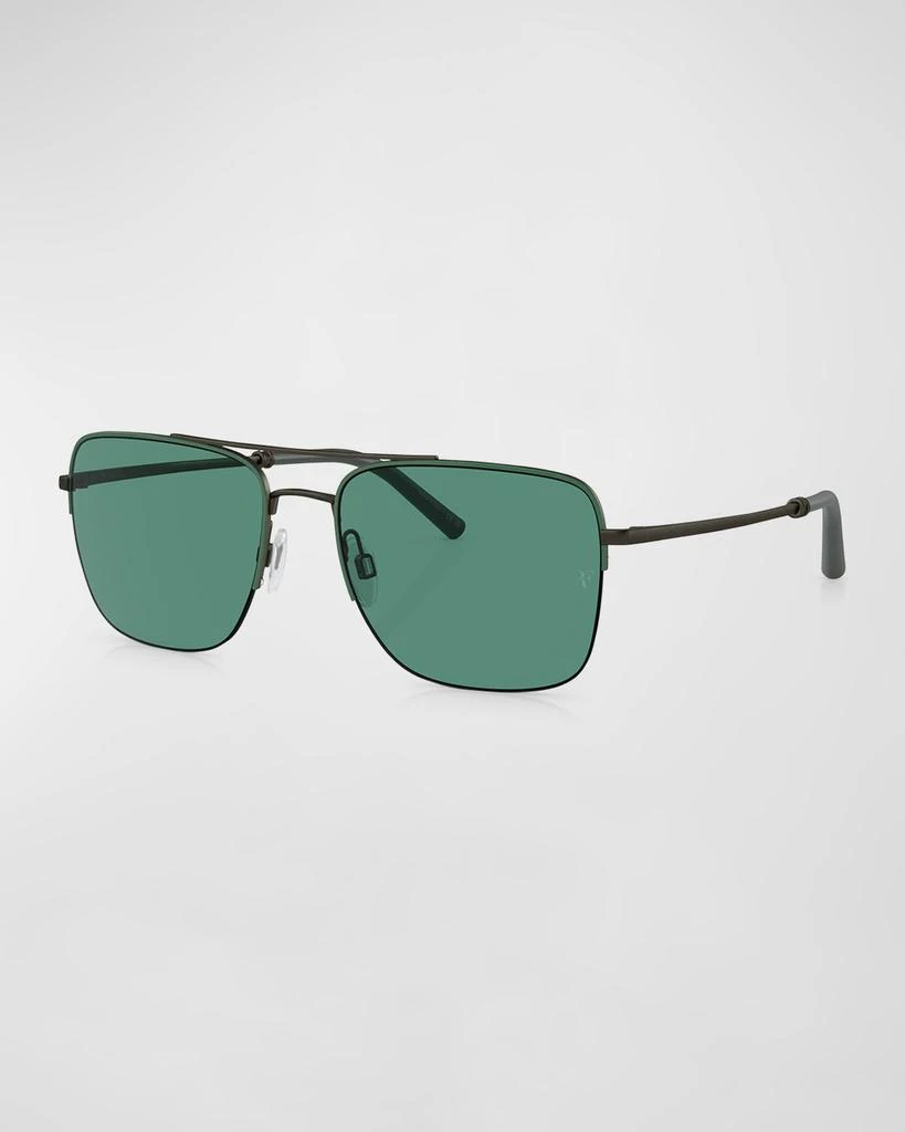 Oliver Peoples Men's R-2 Metal Aviator Sunglasses 1