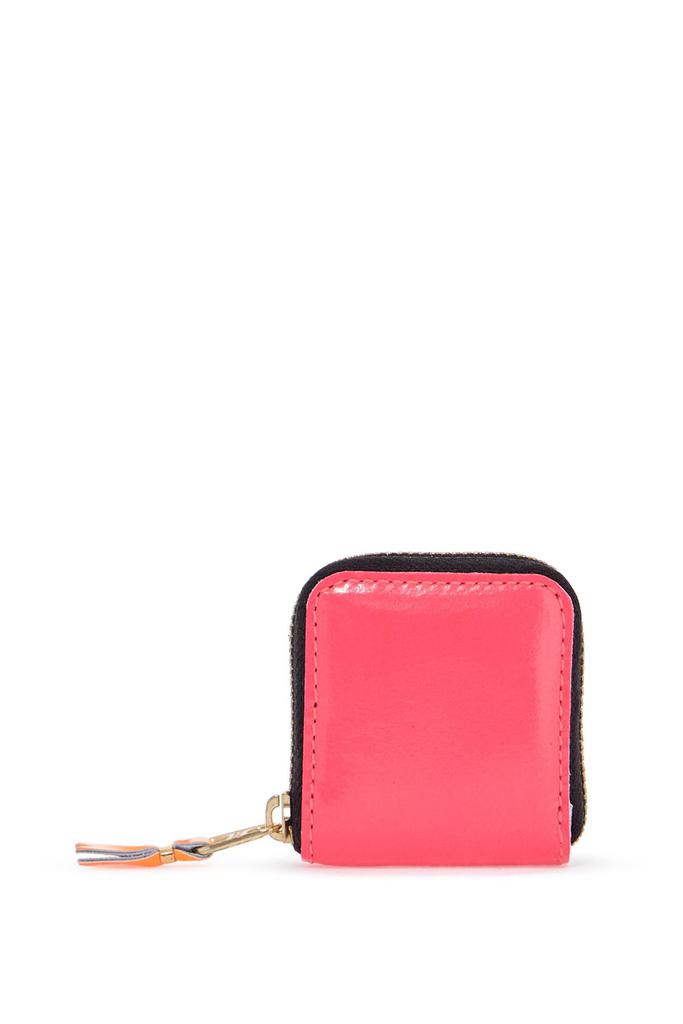 Comme des Garcons portafoglio super fluo rosa in pelle di capra unisex