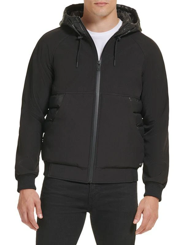 Kenneth Cole Channel Quilted Hooded Puffer Jacket 1