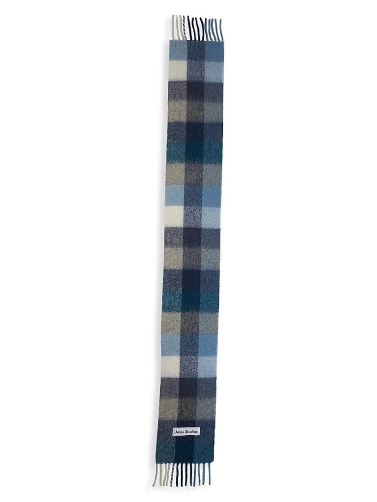 Acne Studios Main Vally Checkered Fringe Scarf 2
