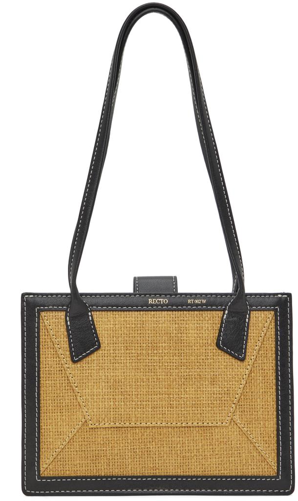 Recto Beige & Black Mini Envelope Bag