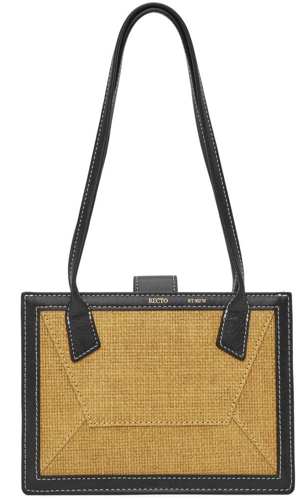 Recto Beige & Black Mini Envelope Bag 1