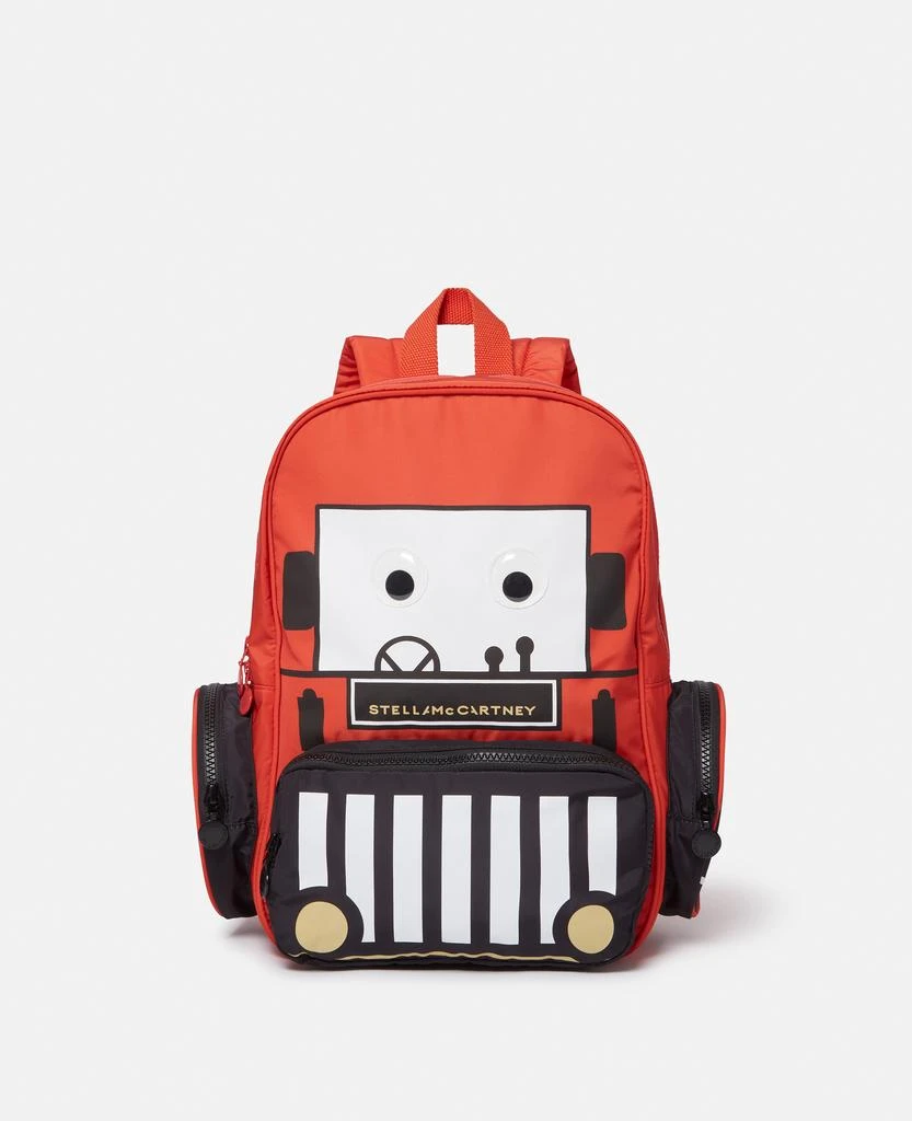 Stella McCartney Stella McCartney - Tractor Printed Backpack, Woman, Red 1
